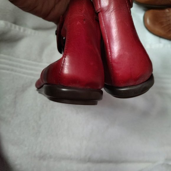 WOMEN'S SIZE 12 LOT OF 2 PAIRS OF "AEROSOLES" ANKLE STRAP LEATHER FLATS - Picture 9 of 14